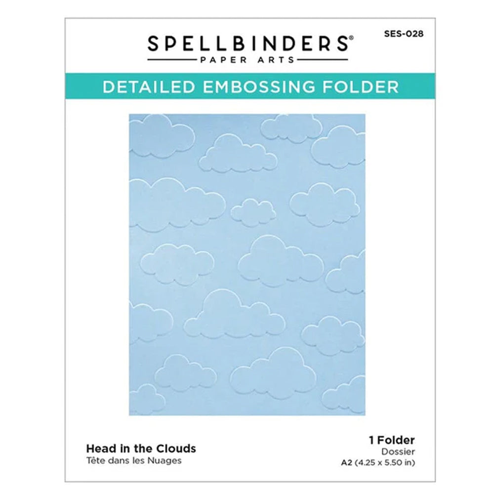 Spellbinders Detailed Embossing Folder - Head in the Clouds SES-028