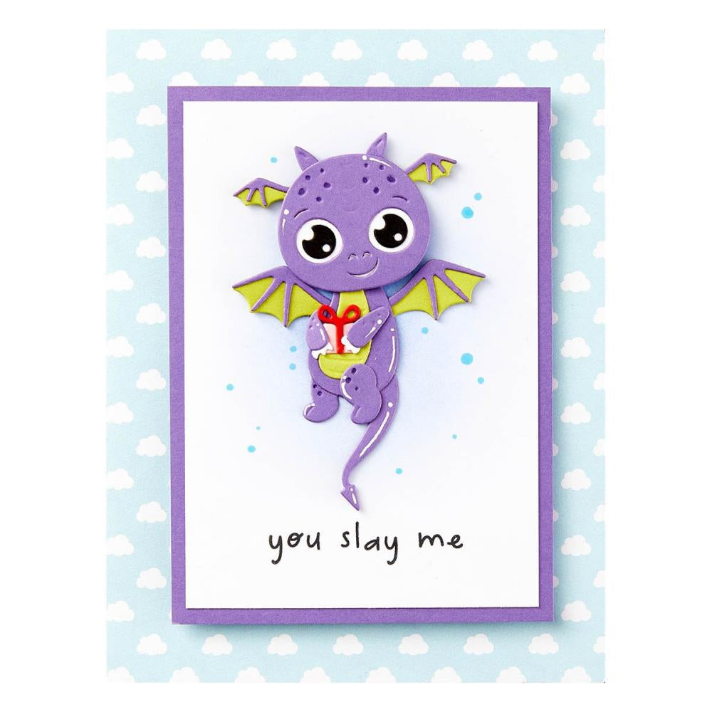 Spellbinders Die - Dancin' Birthday Dragon