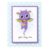 Spellbinders Die - Dancin' Birthday Dragon