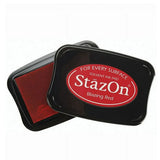 Tsuineko StazOn Solvent Ink Pad - Blazing Red