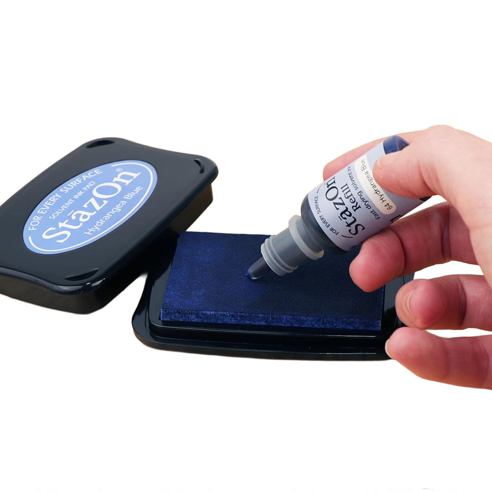 Tsuineko StazOn Solvent Reinker Bottle - Jet Black