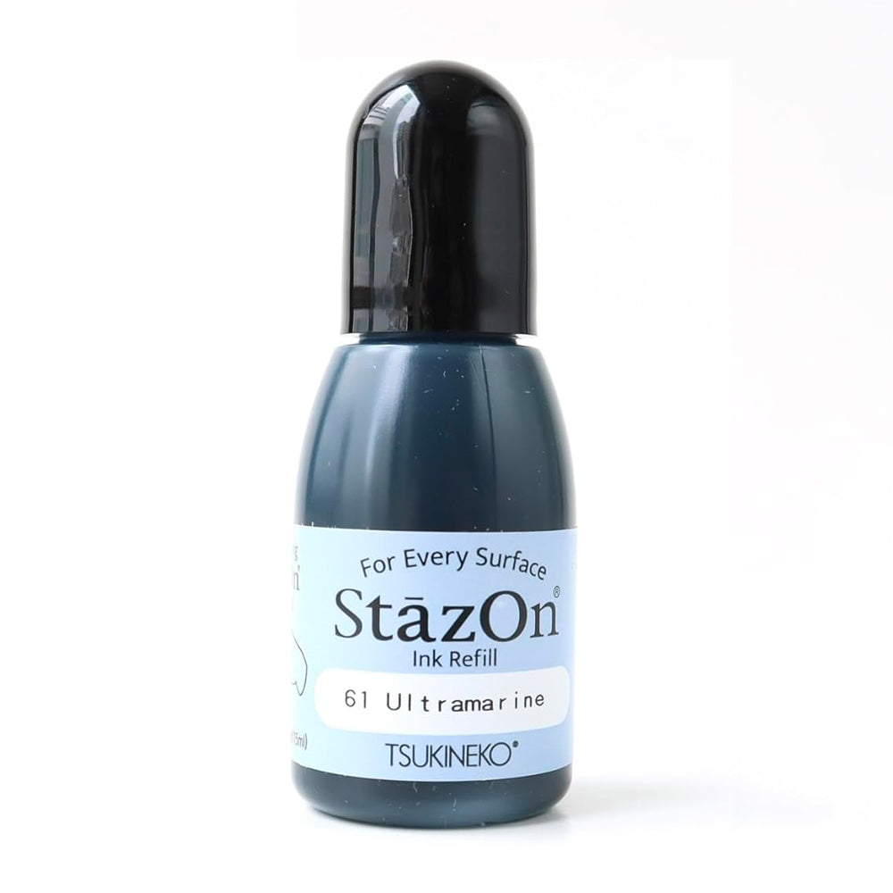 Tsuineko StazOn Solvent Reinker Bottle - Ultramarine