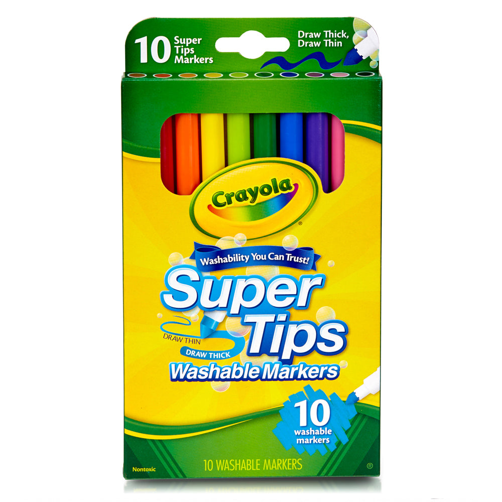 Crayola Washable Super Tips Markers - 10Pk