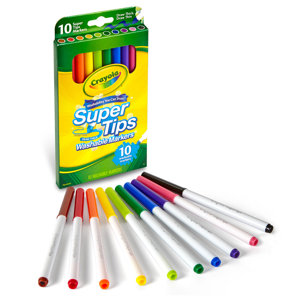 Crayola Washable Super Tips Markers - 10Pk
