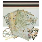 Tag Album Card & Embellishment Pack - Vintage Flowers
