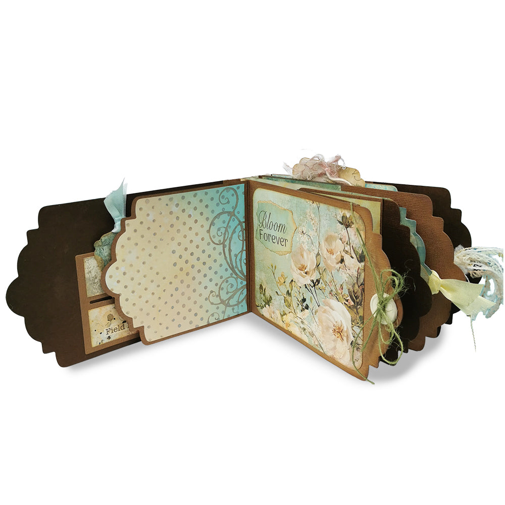 Tag Album Card & Embellishment Pack - Vintage Flowers