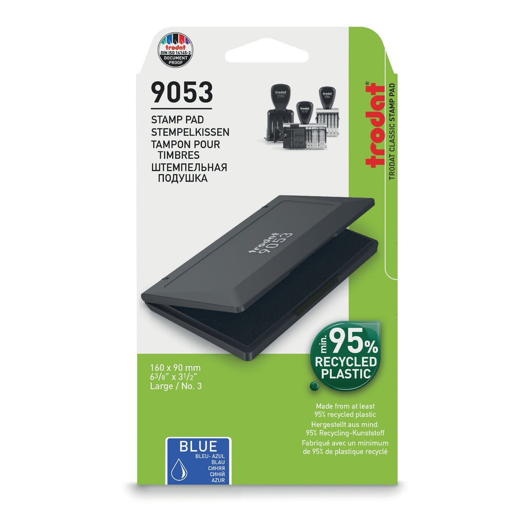 Trodat 9053 Large Office Ink Pad - Blue