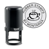 Trodat 4645 - Custom Self rubber Inking Stamp 45mm size front view
