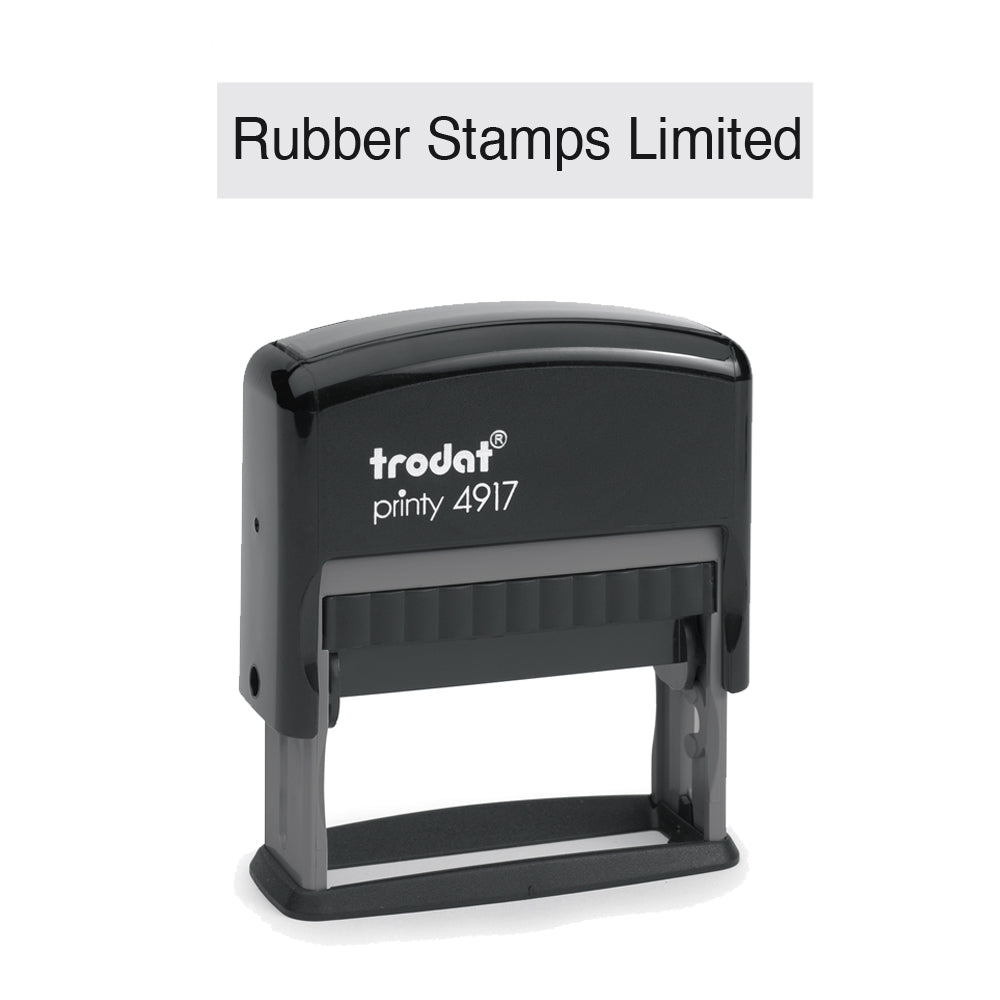 Trodat 4917 Custom Self Inking Stamp 10 x 50mm Montarga Rubber