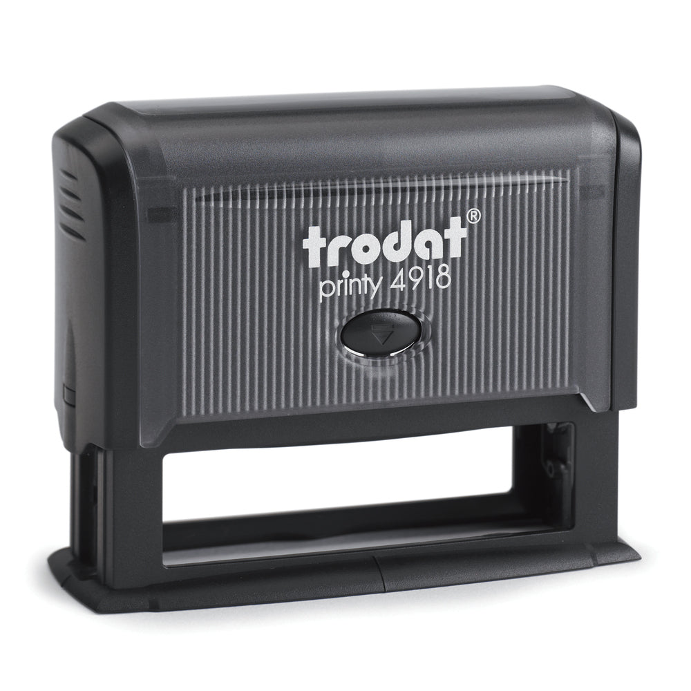 Trodat 4918 - Custom Self Inking Rubber Stamp Front View 15 x 75mm Size