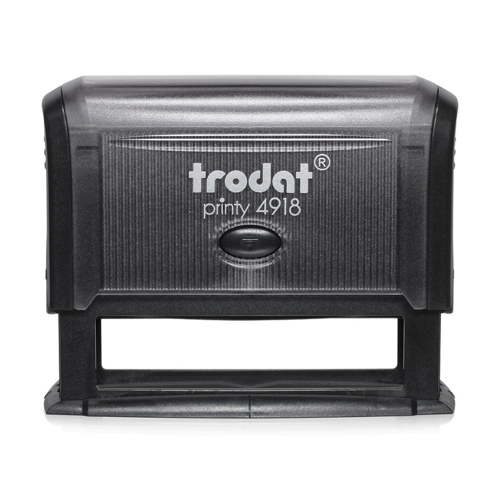 Trodat 4918 - Custom Self Inking Rubber Stamp Front View 15 x 75mm Size