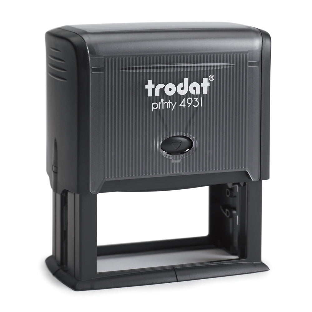Trodat 4931 - Custom Self Inking Rubber Stamp Front view 30 x 70mm size