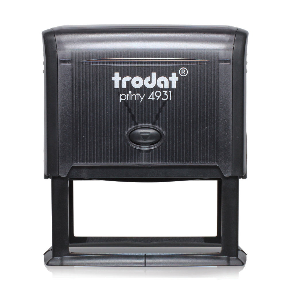 Trodat 4931 - Custom Self Inking Rubber Stamp Front view 30 x 70mm size