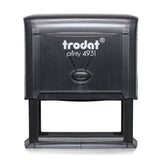 Trodat 4931 - Custom Self Inking Rubber Stamp Front view 30 x 70mm size