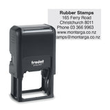 Trodat 4941 - Custom Self Inking Rubber Stamp Front view 24 x 41mm size