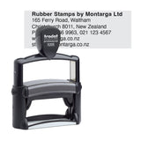 Trodat Professional 5205 - Custom Self Inking Rubber Stamp Front View- 24 x 68mm size
