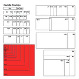W13 Wooden Base - Custom Handle Stamp 120 x 120mm