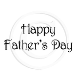 0205 B - Father's Day Wording Rubber Stamp