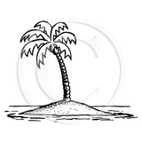 1467 D - Island Rubber Stamp