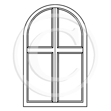 1664 GG - Window Rubber Stamp