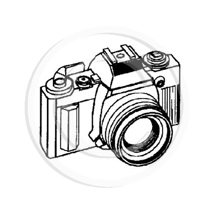 1812 A - Camera Rubber Stamp