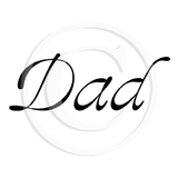 2750 B - Dad Wording Rubber Stamp