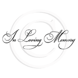 2829 BB - Loving Memory Wording Rubber Stamp