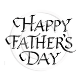 2921 F - Father's Day Wording Rubber Stamp