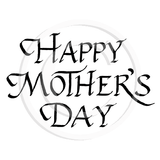 2922 F - Mother's Day Wording Rubber Stamp