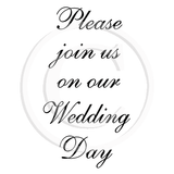 3011 FF - Please Join Us Wording Rubber Stamp