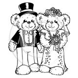 3014 G - Wedding Bears Rubber Stamp