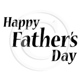 3030 E - Father's Day Wording Rubber Stamp