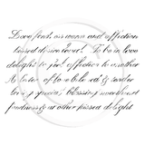 3337 GG Script Writing Background Rubber Stamp
