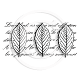 3361 FF or GG - Three Leaves Rubber Stamps