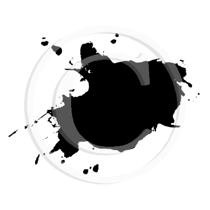 3398 C - Ink Splatter Rubber Stamp