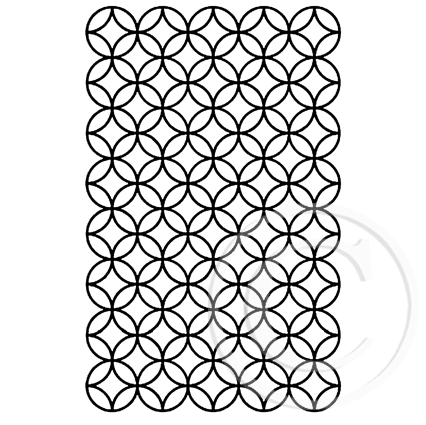 3438 GG - Circle Pattern Rubber Stamp