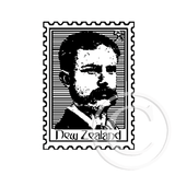 3745 B - Postage Stamp Rubber Stamp