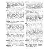3919 I - Dictionary Background Rubber Stamp