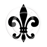 3934 C - Fleur de Lis Rubber Stamp