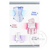 1656 E or GG - Hat Boxes Rubber Stamp