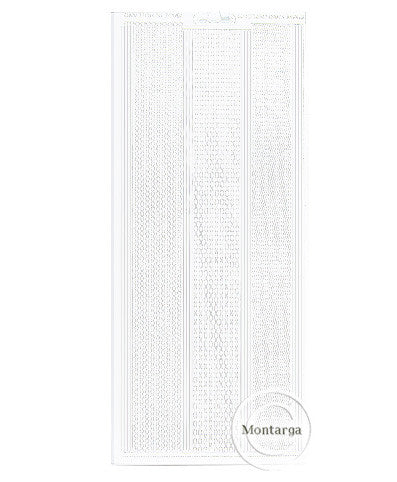 PeelCraft Stickers - Lines Fine Assorted - White PC1016W