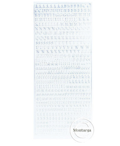 PeelCraft Stickers - Serif Alphabet - White PC1847W