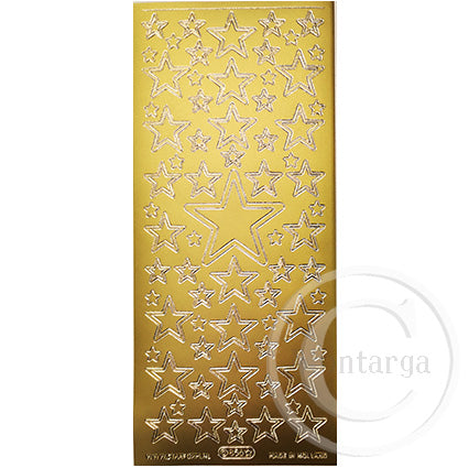PeelCraft Stickers - Stars - Gold PC856G