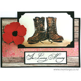 2829 BB - Loving Memory Wording Rubber Stamp