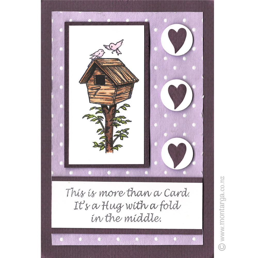1326 FF - Birdhouse Rubber Stamp