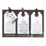 3853 E - Birdcage Rubber Stamp