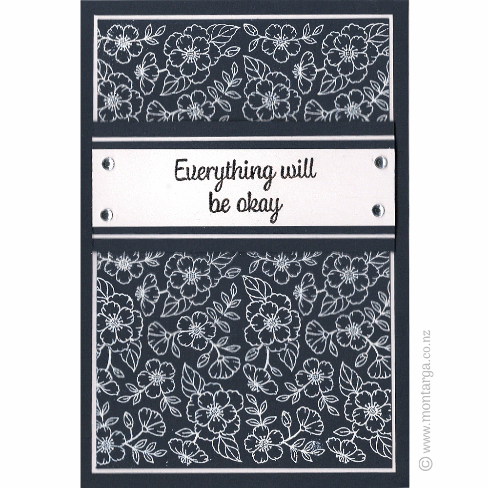 3459 I or L - Flower Background Rubber Stamp