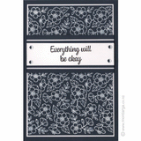 3459 I or L - Flower Background Rubber Stamp