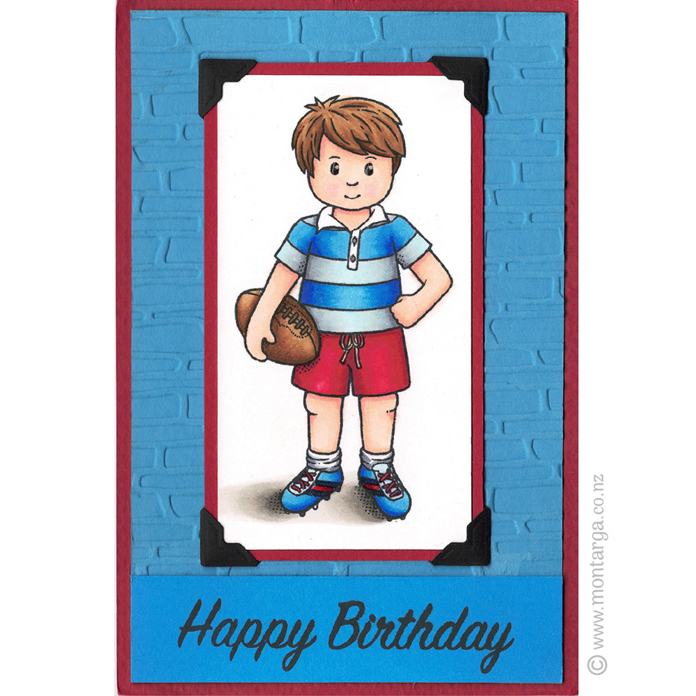 2788 BB - Happy Birthday Wording Rubber Stamp