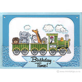0252 B - Birthday Time Wording Rubber Stamp